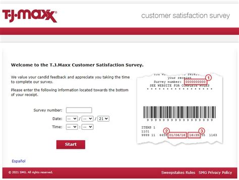 www.tjmaxxfeedback.com TJ Maxx Customer。